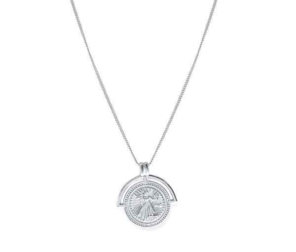 JULIUS 879ACU3 Silver / Tag Necklace Roma Silver Necklace – Nai Zola