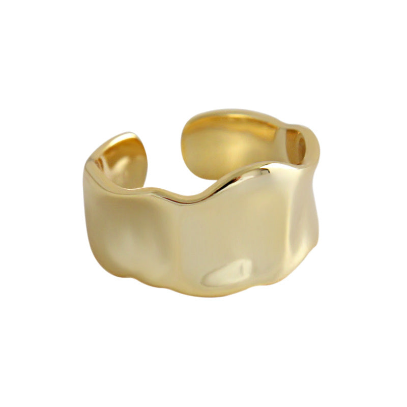 Ayanna Hammered Gold Ring
