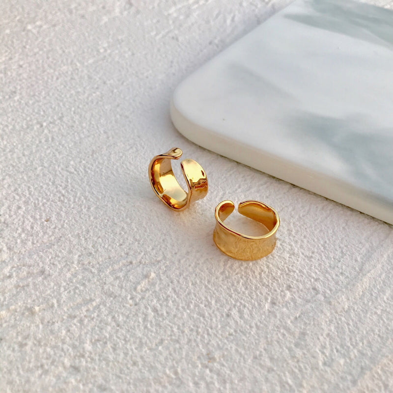 Ayanna Hammered Gold Ring