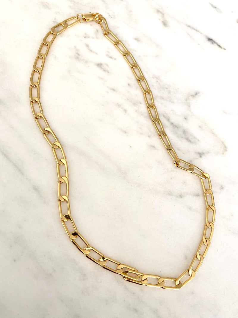 Cubano Gold Link Necklace