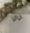 Alora Silver Hoop Earrings