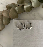 Alora Silver Hoop Earrings