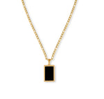 Leah Black Pendant Necklace
