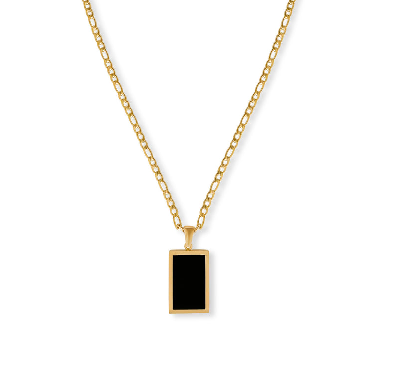 Leah Black Pendant Necklace
