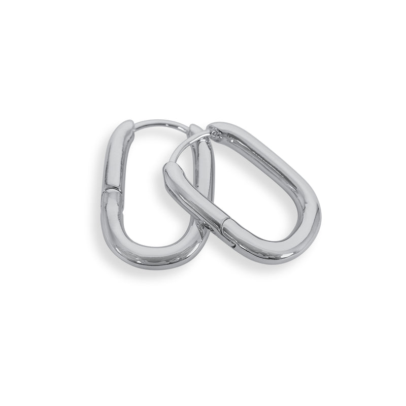 Reema Silver Hoop Earrings