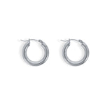 Alora Silver Hoop Earrings