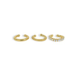 Moona Cuffs Gold Earrings