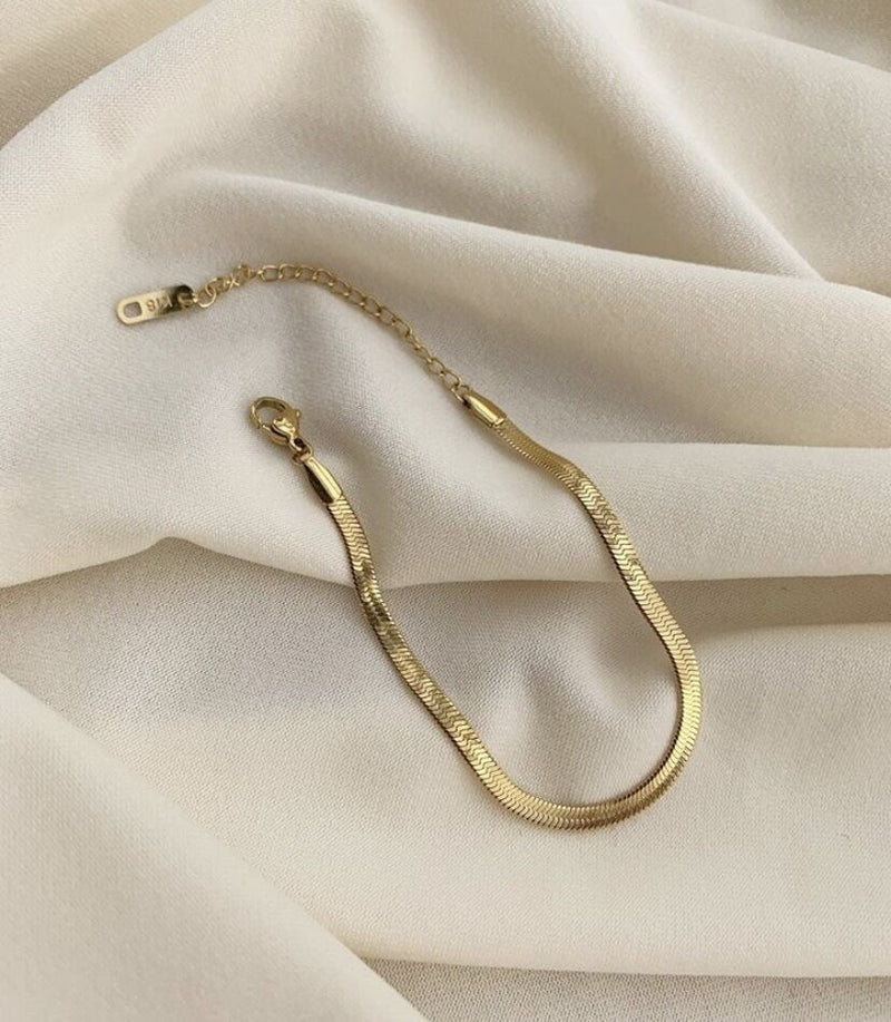 Snake Chain Gold Bracelet