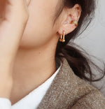 Maya Link Gold Earrings